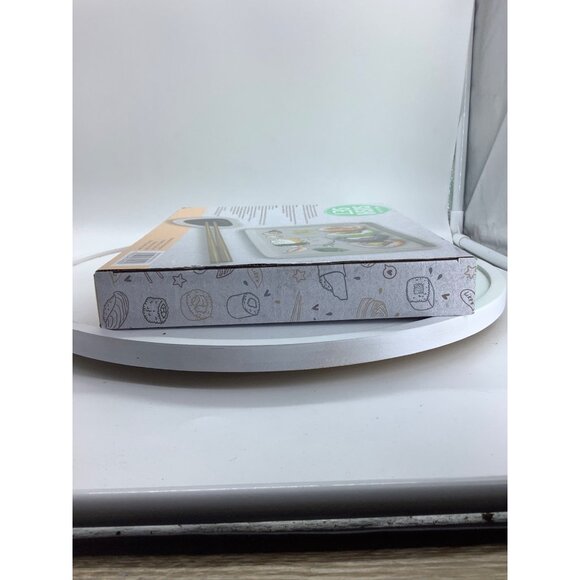 Kawaii Cute Cat Make Your Own Sushi Set Plate Soy Sauce Dish Chopsticks Server - Picture 4 of 5